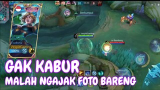 floryn malah ngajak foto bareng  - gameplay eudora mobile Legends