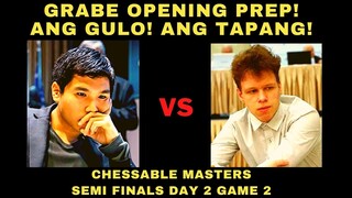 LALIM NG OPENING PREPARATION! Chessable Masters So VS Artemiev Semi Finals Day 2 Game 2