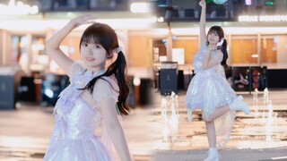 【Thanks to all fans】fans ♥ Fountain night view girl