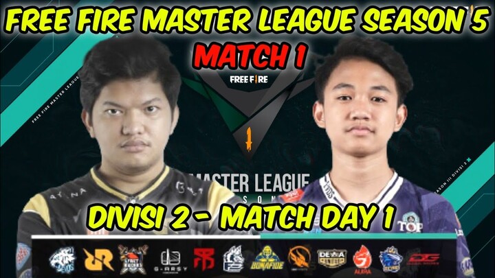 [MATCH 1] EVOS FREE FIRE MASTER LEAGUE SEASON 5 DIVISI 2 - MATCH DAY 1 | FFML