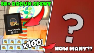 OPENING 100+ EGG CAPSULES (5K+ ROBUX) GOT ANY LEGENDARY?? | ALL STAR TOWER DEFENSE