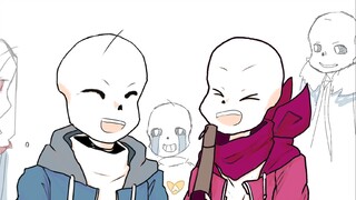 [Undertale/au handwriting] Sans' cleaning time (ー_ー)