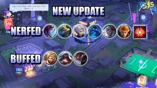 NEW UPDATE - RED BUFF NERF, GROCK BIG NERF, MMR UPDATE - PATCH 1.4.66 MLBB