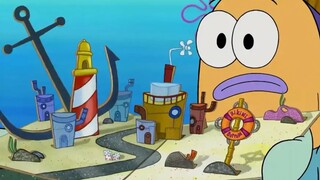 Squidward received an invitation. This invitation is high-end and three-dimensional.