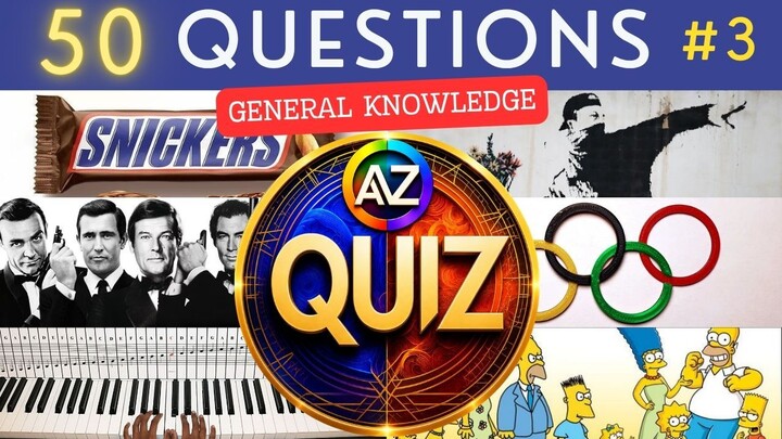 eneral Knowledge Quiz? #3 ¦ 50 Trivia Questions - Pub Quiz