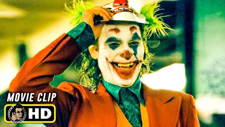 JOKER Clip - "Subway Full of Clowns" (2019) Joaquin Phoenix