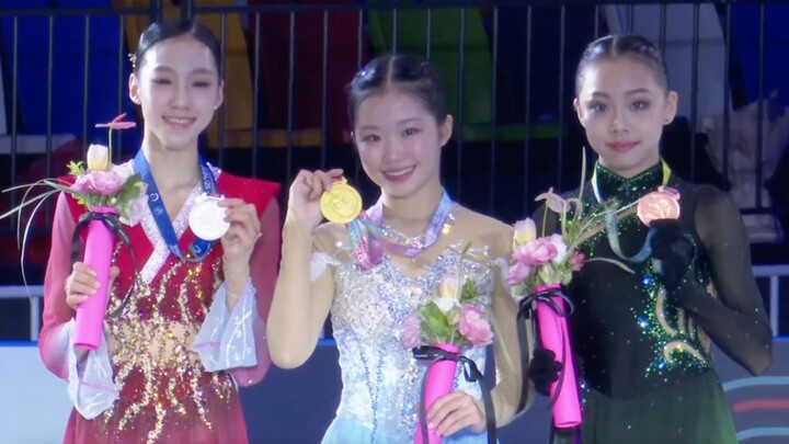 【24-25JGP⑦】Selamat kepada Wang Yihan Liuliu yang memenangkan tempat ketiga! Upacara Penghargaan Tung