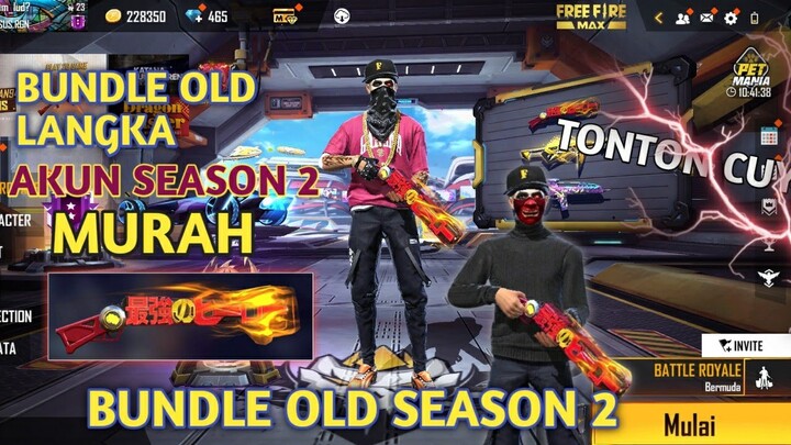 JUAL AKUN FREE FIRE SEASON 2 OLD PARAH HARGA MURAH (Part542)