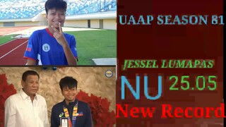 JESSEL LUMAPAS 200m FINAL UAAP SEASON 81(Record Breaking Performance)