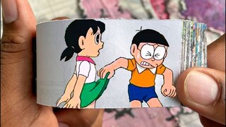 Doraemon Cartoon Flipbook #156 | Nobita Pulls Shizuka Clothes Flip Book | Flip Book Artist 2023
