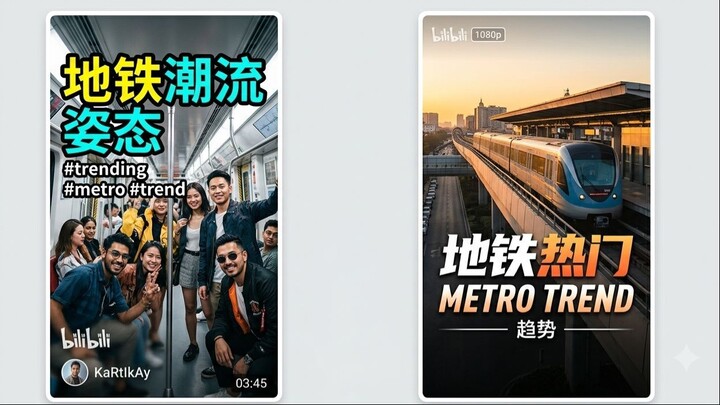 Metro trend #trending #trend #metro - KaRtIkAy (1080p, h264)  地铁潮流 #热门 #趋势 #地铁 - KaRtIkAy
