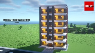 Modern apartment building in Minecraft - Tutorial