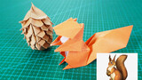 【Life】Detailed tutorial to make origami squirrel