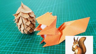 【Life】Detailed tutorial to make origami squirrel