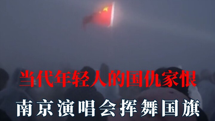 年轻人的国仇家恨，南京演唱会挥舞国旗