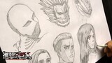Drawing Manga PRACTICE - Attack on Titan - Shingeki no Kyojin / 進撃の巨人