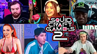 TODAS LAS MUERTES y MEJORES MOMENTOS en SQUID CRAFT GAMES 2 DIA 1 🤯| IBAI, AMOURANTH, JH, LIT | 31☠️