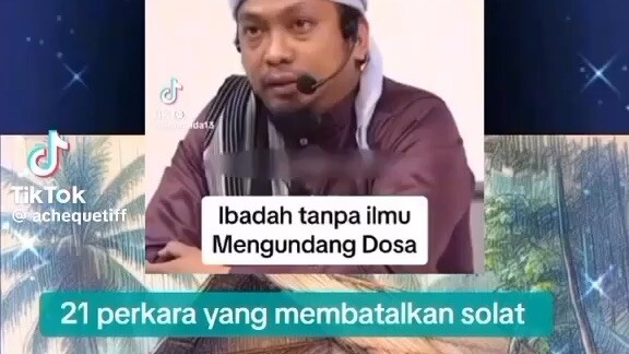 Perkara membatalkan solat