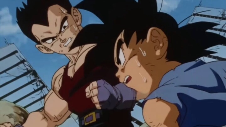 Super Saiyan 4 Vegito instantly defeats Super One-Star Dragon.