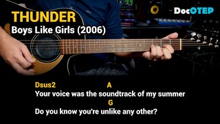 Thunder - Boys Like Girls (2006) Easy Guitar Chords Tutorial with Lyrics