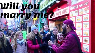 Pranking foreigners in Ireland | Speaking Hindi with foreigner girls | by Indian Walker