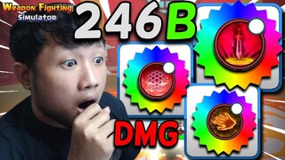 246 BILLION DMG + NEW SPELL Strongest so far? 😱 || Weapon Fighting Sim