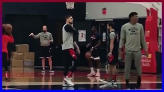 Tomas Satoransky is back and Rui Hachimura and Deni Avdija are dancing at Wizards shoot around.