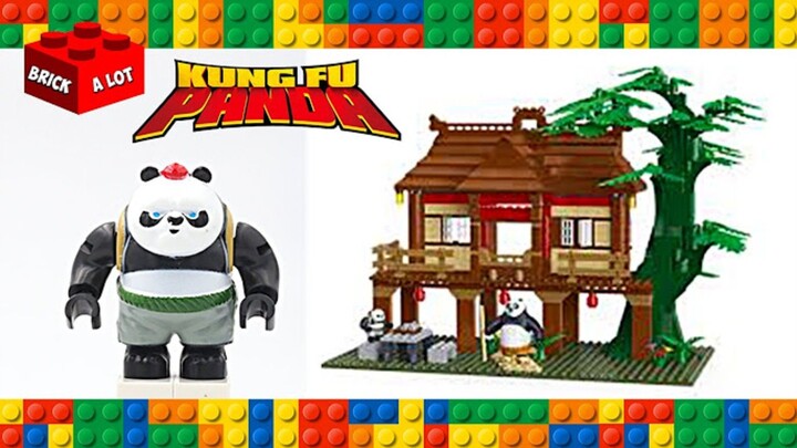 Lego Kung Fu Panda Village w/ Master Po & Little Bao Unofficial Set - Speed