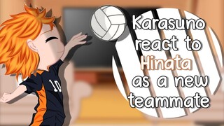 Team Karasuno react to "Hinata Shoyo" as a new teammate /for new season/