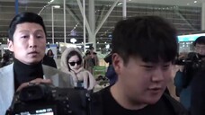 Beruang hangat musim dingin Jin Xiaoni berangkat ke Beijing, berangkat dari Bandara Incheon pada 191