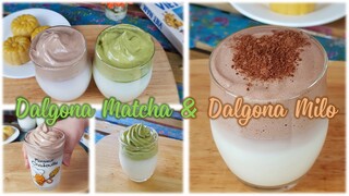 Cách làm Matcha bọt biển và Milo bọt biển | Dalgona Matcha & Dalgona Milo