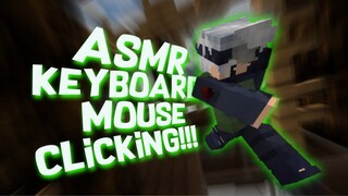 ASMR KEYBOARD MOUSE CLICKING!!! I die all the time😭 MCPE/MCWIN10 720p60