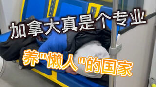 是因为人少资源多然后导致加拿大人极致"懒散"咩