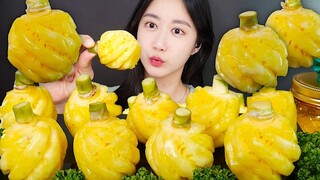 [ONHWA] Suara mengunyah nanas terkecil di dunia!💛*Nanas mini