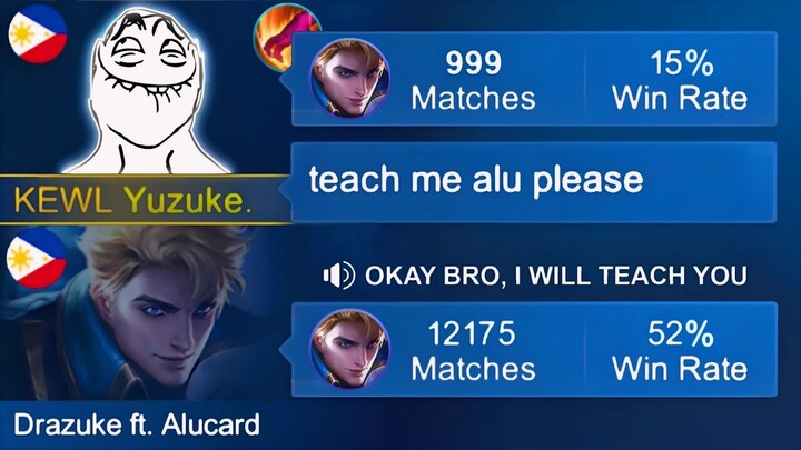 I PRETEND NUB AND MY TEAMMATES TEACH ME PLAY ALUCARD!! (OPEN MIC) - SHOCKING ENDING LAUGHTRIP! 🤣