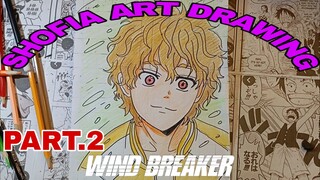 DRAWING ANIME WIND BREAKER, PART. 2