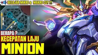 Berapa kecepatan laju minion di mlbb/mobile legends 🤔 (build belerick terbaru/best build belerick)