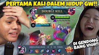 Pertama Kali Dalam Hidup!! Di GENDONG VIOR!! Org Ini Kok Tiba2 Jago Ya?? - Mobile Legends