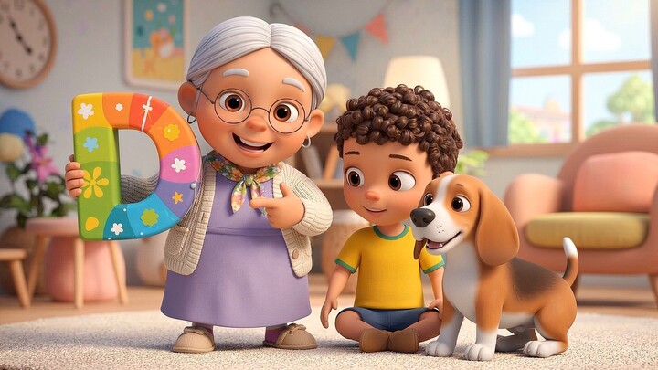 Learn ABC with Grandma & Grandson | Alphabet for Kids A-Z | Fun English Learning