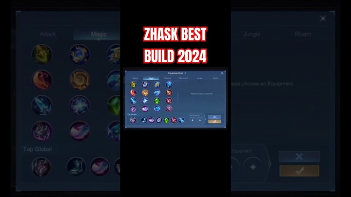 Zhask Best Build 2024 (Part 2) #shorts #mlbb