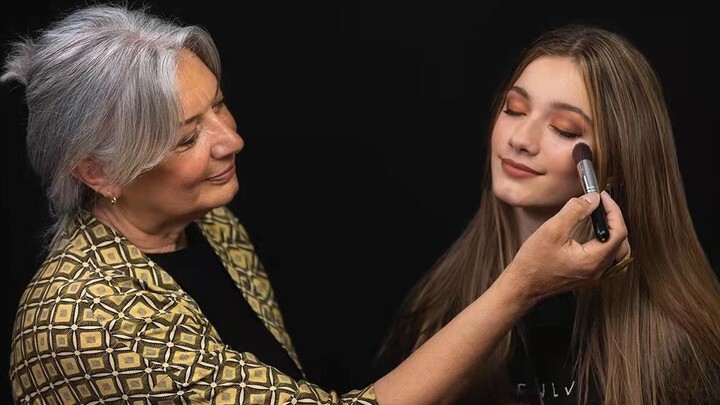 [Immersive Makeup by Nanou] Grandma Does Her Granddaughter’s Makeup—Perfecting Her Stunning Beauty E