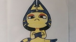 [Hand-Drawing Animation] Ankha Is Swinging