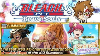 10 STEPS!!! Swimsuit Summons Summer Vacation +  5⭐ Tickets - Bleach Brave Souls