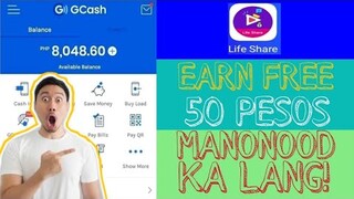 LIBRENG ₱50 HABANG NANONOOD KALANG - $1 MINIMUM PAY-OUT USING THIS APP