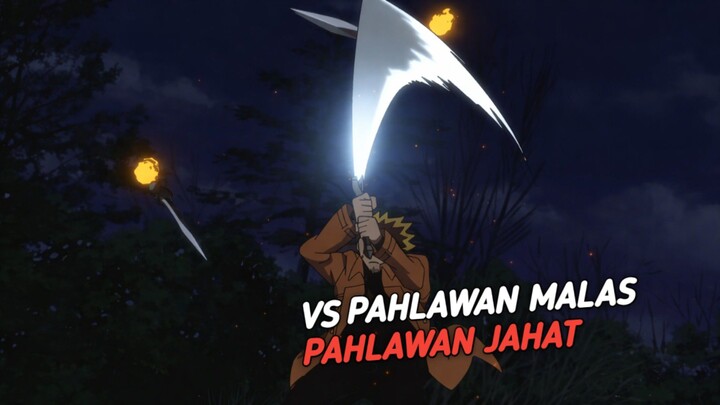 Ketika pahlawan malas membersihkan pahlawan jahat yang ada di kota 😱