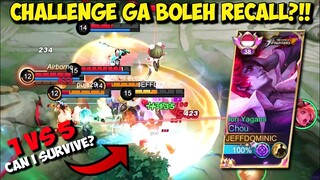 KETIKA TOP GLOBAL CHOU DI KASIH CHALLENGE GA BOLEH RECALL!! 1 KILL = 1 KISS!! AUTO MENANG BANYAK😎