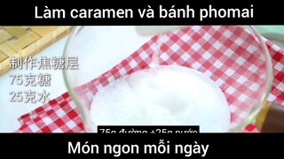 Làm caramen và bánh phomai