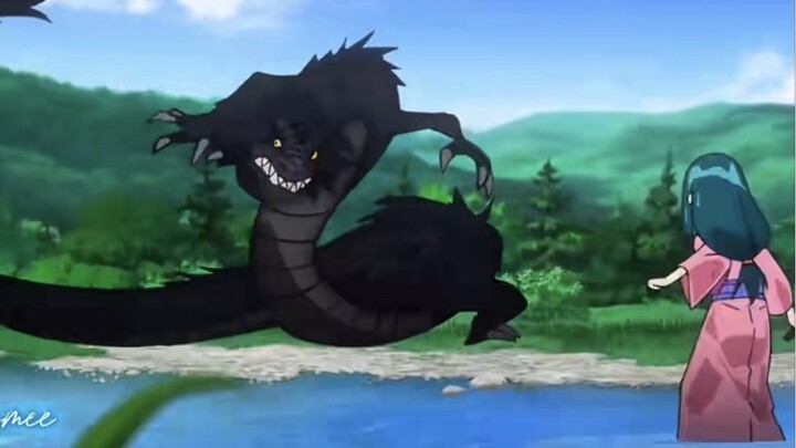 Anak sekecil ini disuruh lawan naga hitam😱