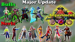 Major Update! Meta Heroes Nerf and Buffs! - MLBB