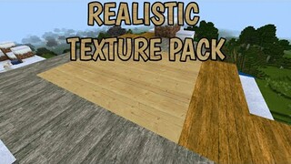 REALISTIC TEXTURE PACK IN MINECRAFT PE